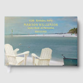 Fête Anniversaire Ocean Beach Chaises Real Gold Fo (Recto)