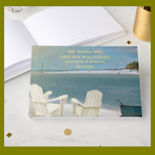 Fête Anniversaire Ocean Beach Chaises Real Gold Fo