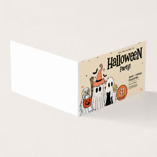 Fête annuelle de découpage de la famille Halloween
