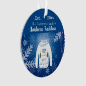 Fête annuelle de la famille bleue Noël laide pull (devant)