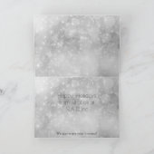 fête argent violet carte de Noël d'entreprise (Intérieur)