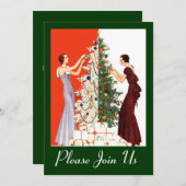 FÊTE ART DÉCO SAISON INVITATION INVITATION (Devant / Derrière)