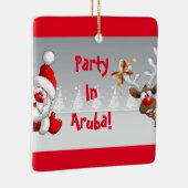 Fête Aruba Ornement de Noël (Droite)