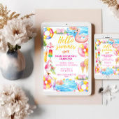 Fête au bord de la piscine | Invitation à une soir