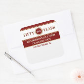 Fête! Autocollant de badge de nom de célébration d (Enveloppe)
