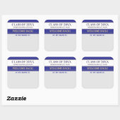 Fête ! Autocollant de badge de nom de retrouvaille (Feuille)