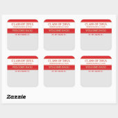 Fête ! Autocollant de badge de nom de retrouvaille (Feuille)