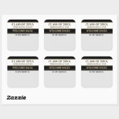 Fête ! Autocollant de badge de nom de retrouvaille (Feuille)
