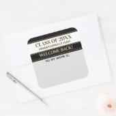 Fête ! Autocollant de badge de nom de retrouvaille (Enveloppe)