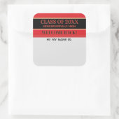 Fête ! Autocollant de badge de nom de retrouvaille (Sac)
