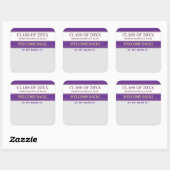 Fête ! Autocollant de badge de nom de retrouvaille (Feuille)