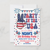 Fête aux Etats-Unis Invitation anniversaire (Devant)