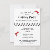 Fête avec nous Chat - 3x5 Fête Invitation (Dos)