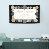 Fête ! ! Bannière fiançailles personnalisée ! ! (Salon professionnel)