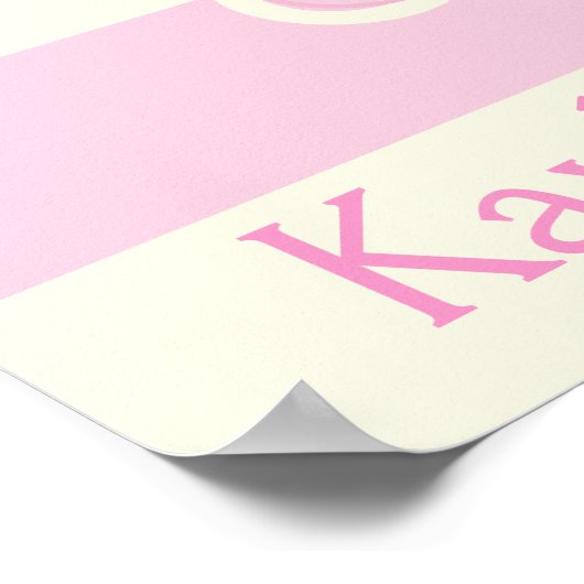 Fête bébé rose, Affiche (Coin)