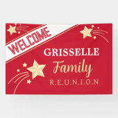 Fête Big ! Bannière de réunion de famille géante (Horizontal)