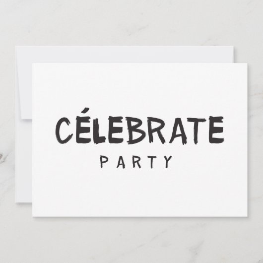 FÊTE CÉLEBRATE Invitation d'anniversaire Mode mode (Devant)