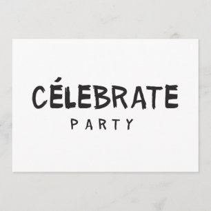 FÊTE CÉLEBRATE Invitation d'anniversaire Mode mode