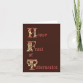 Fête chrétienne des Tabernacles Carte de voeux (Devant)