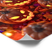 Fête citrouille - Poster d'Halloween cosy (Coin)