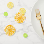 Fête Citrus Bright Lemon Lime Orange Confetti (Groupe)