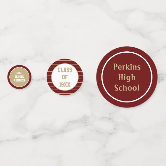 Fête ! ! Classe Confetti table Réunion (Derrière)