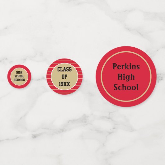 Fête ! ! Classe Confetti table Réunion (Derrière)