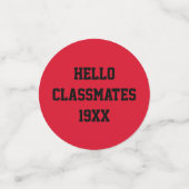 Fête ! ! Classe Confetti table Réunion (Petit recto)