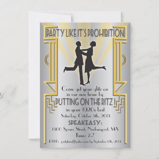 Fête comme c'est interdit Invitation (Devant)