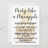 Fête comme un ananas 40e anniversaire Invitation (Devant)