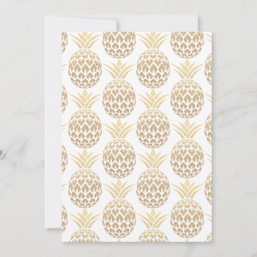 Fête comme un ananas 40e anniversaire Invitation (Dos)