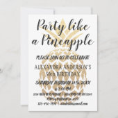 Fête comme un ananas 50e anniversaire Invitation (Devant)