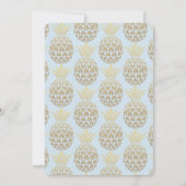 Fête comme un ananas Invitation d'anniversaire (Dos)