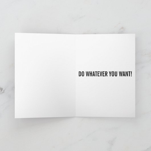 FÊTE COMME UN CHAT CARTE D'ANNIVERSAIRE (Intérieur)