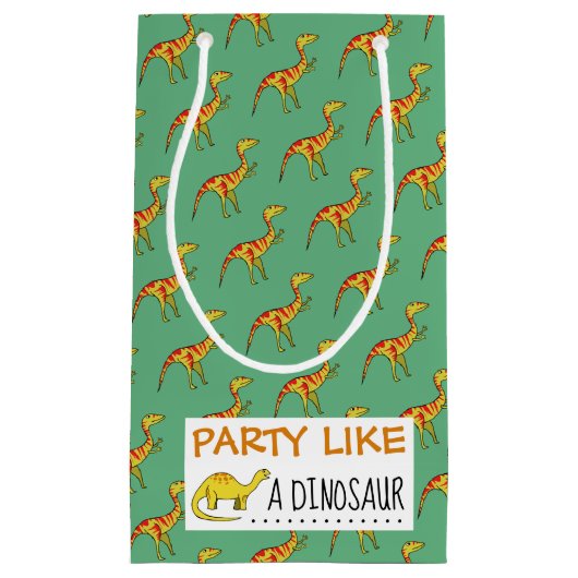 Fête comme un Dinosaure Faveur / Cadeau Sac (Devant)