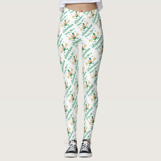 Fête comme un Leprechaun St. Patrick's Day Legging (Devant)
