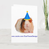 Fête Comme Une Carte De Cochon De Guinée (Dos)