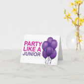 Fête Comme Une Carte Junior Anniversaire (Fleur jaune)