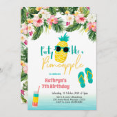 Fête comme une invitation à l'ananas (Devant / Derrière)