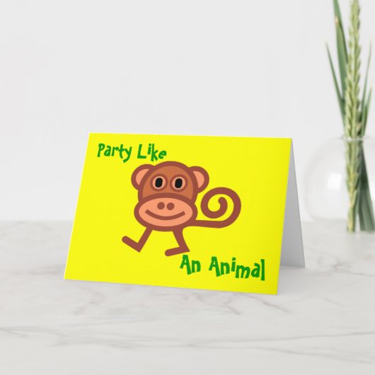 Fête comme une invitation animale (Devant)