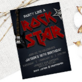 Fête comme une invitation Rockstar