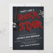 Fête comme une invitation Rockstar (Devant)