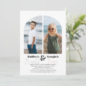 Fête conjointe | Invitation d'anniversaire simple (Debout devant)