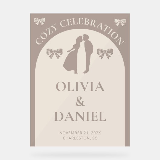 Fête cosy | Mariage de automne minimaliste (Recto)