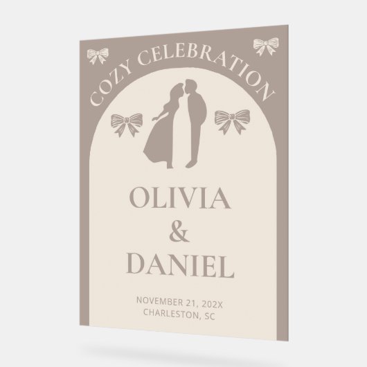 Fête cosy | Mariage de automne minimaliste (Angle)