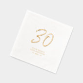 Fête d'anniversaire 30 ans Modern Brush Script (Gauche)