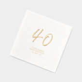 Fête d'anniversaire 40 ans Modern Brush Script (Gauche)