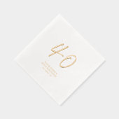 Fête d'anniversaire 40 ans Modern Brush Script (Droite)