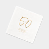 Fête d'anniversaire 50 ans Modern Brush Script (Gauche)