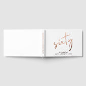 Fête d'anniversaire 60 ans Chic Script Rose Gold (Complet)